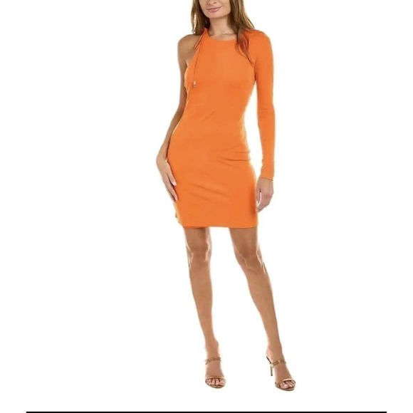 Halston KAYLEIGH JERSEY OPEN BACK MINI‎ DRESS - Picture 1 of 11